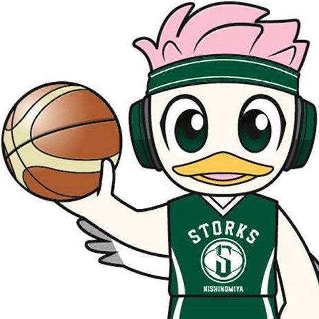 Bリーグ 西宮ストークス B.League Nishinomiya Storks Mascot
