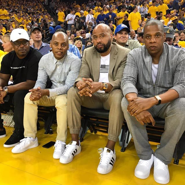NBA Finals 2017 Golden State Warriors vs Cleveland Cavaliers The Roc is in the building! #NBAFinals