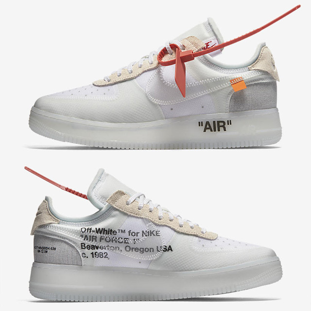 NIKE THE TEN AIR FORCE 1 AO4606-100 OFF WHITE