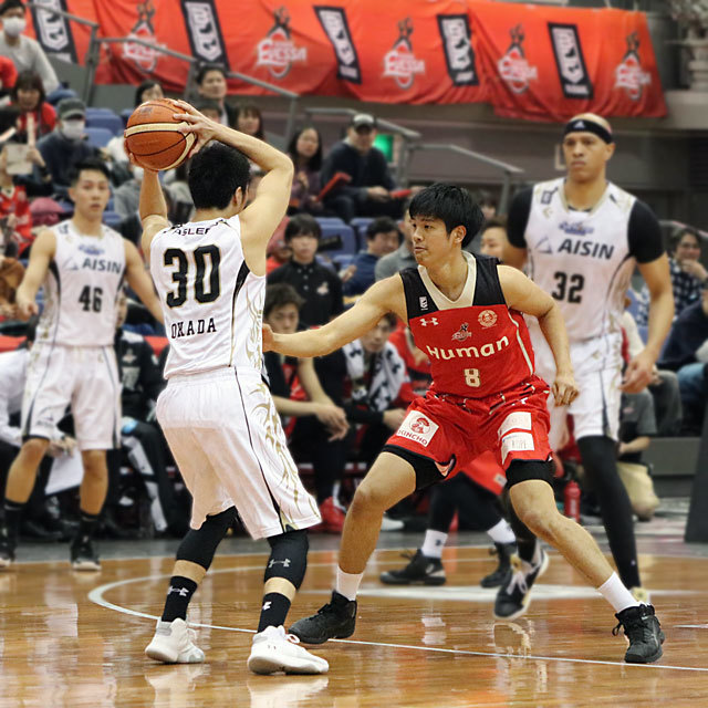 B.League SeaHorses Mikawa #30 Yuta Okada vs Osaka Evessa #8 Hirotaka Yoshii
