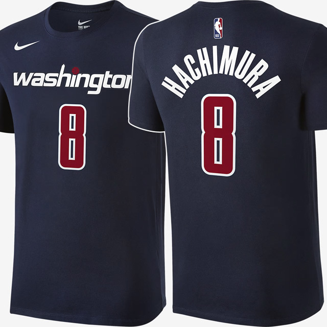 八村塁 ワシントン ウィザーズ ナイキ Tシャツ オブシディアン CZ1140-450 メンバー限定 メンズ NBA Tシャツ